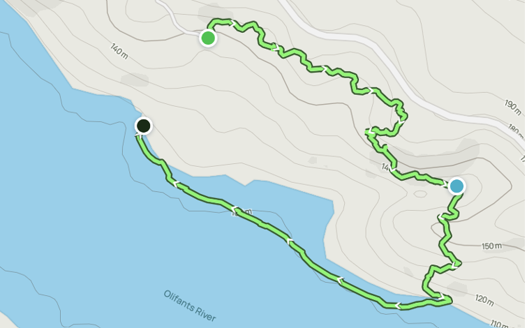 Echo Valley Trail along the water and Clanwilliam Dam