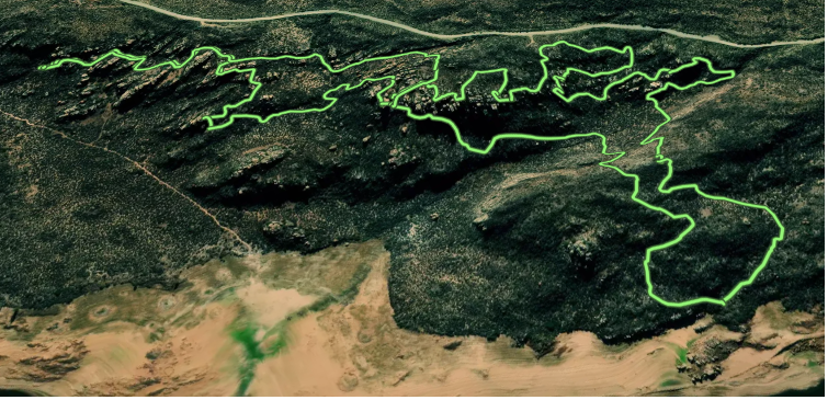 Skeleton Gorge trail map 1