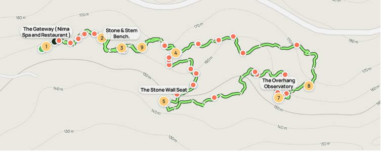 Skeleton Gorge trail map 3