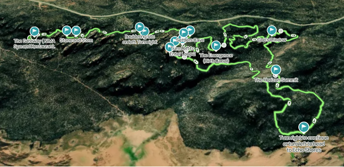 Skeleton Gorge trail map 6